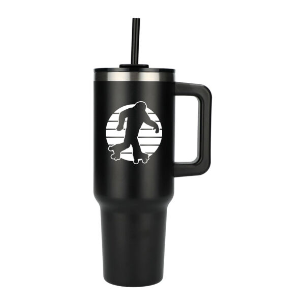 40 oz Vacuum Insulated Eco-Friendly Travel Tumbler With Straw Thumbnail